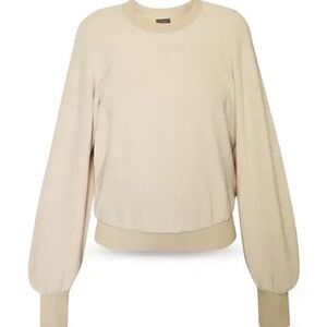 Sweaty Betty Beige Crew Neck Sweater